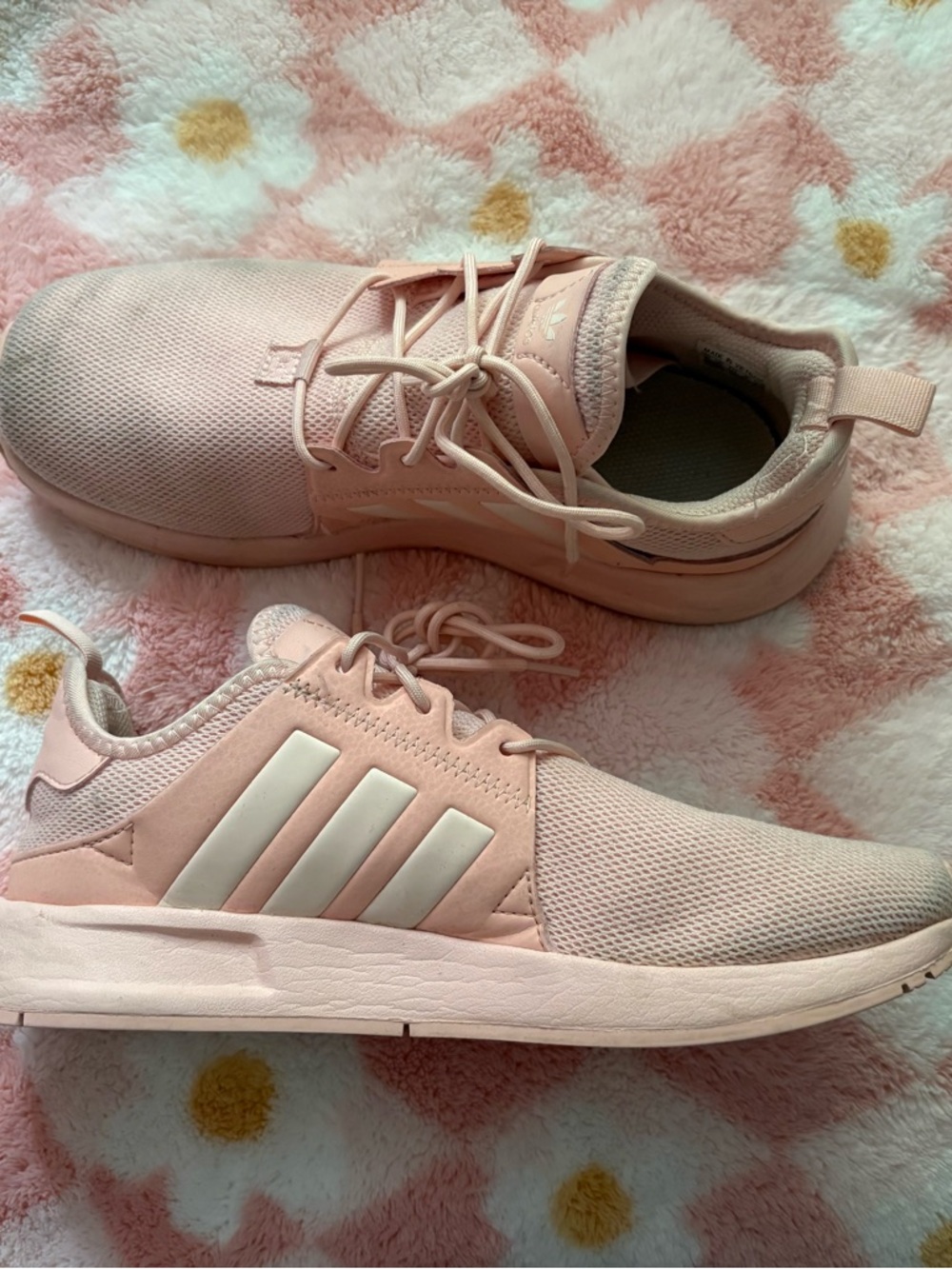 adidas Blush Pink Mesh Athletic Sneakers